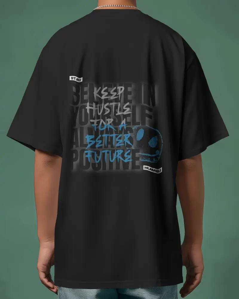 COMBO OF PREMIUM HUSTLE OVERSIZE SHIRT , FROM SEED OVERSIZE TSHIRT