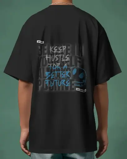 COMBO OF PREMIUM HUSTLE OVERSIZE SHIRT , FROM SEED OVERSIZE TSHIRT